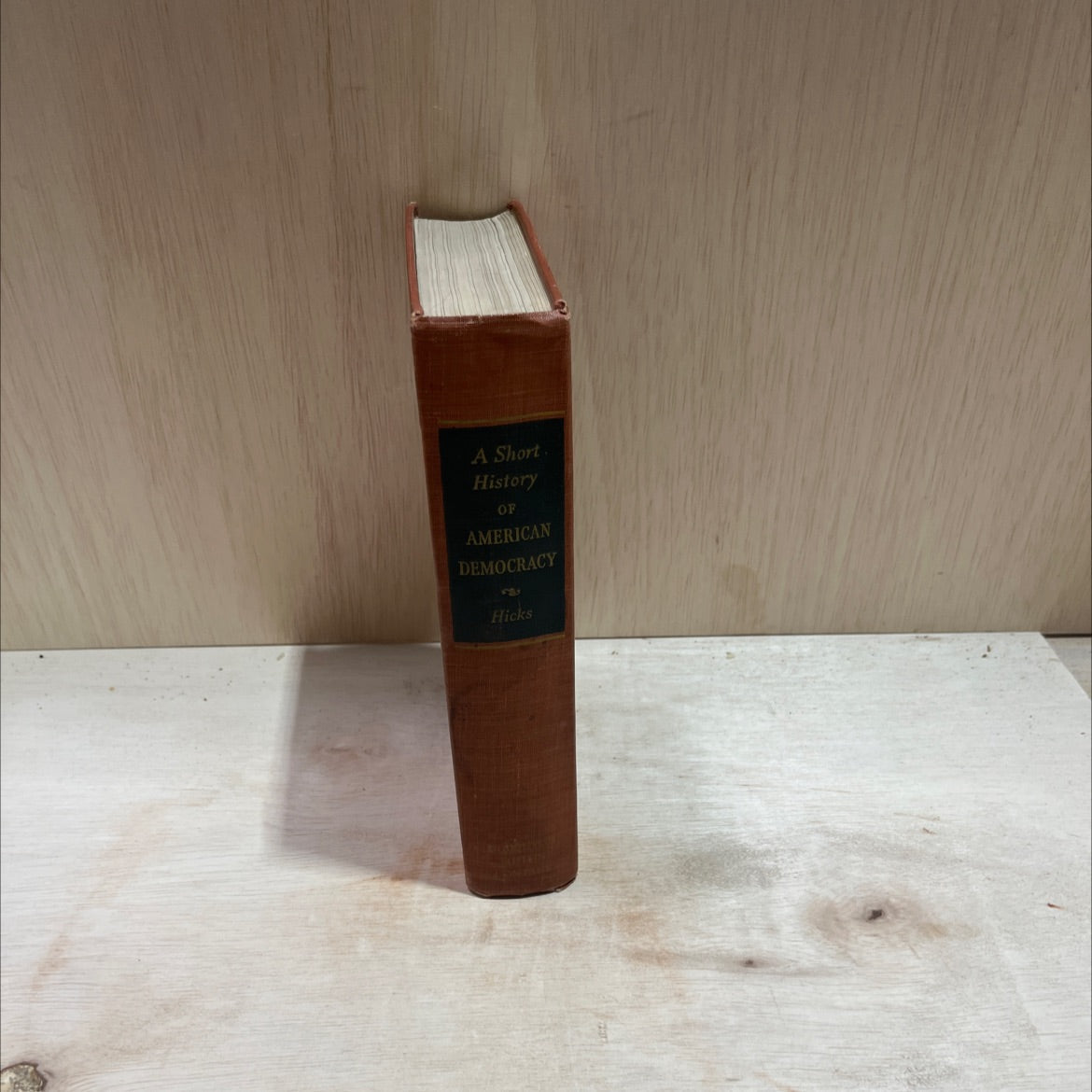 a short history of american democracy book, by john d. hicks, 1949 Hardcover