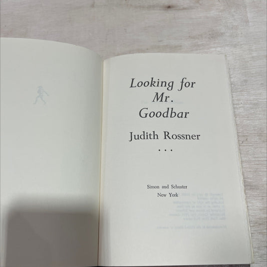 looking for mr. goodbar book, by judith rossner, 1975 Hardcover
