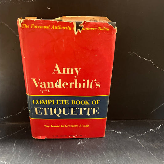 a guide to gracious living book, by amy vanderbilt, 1958 Hardcover