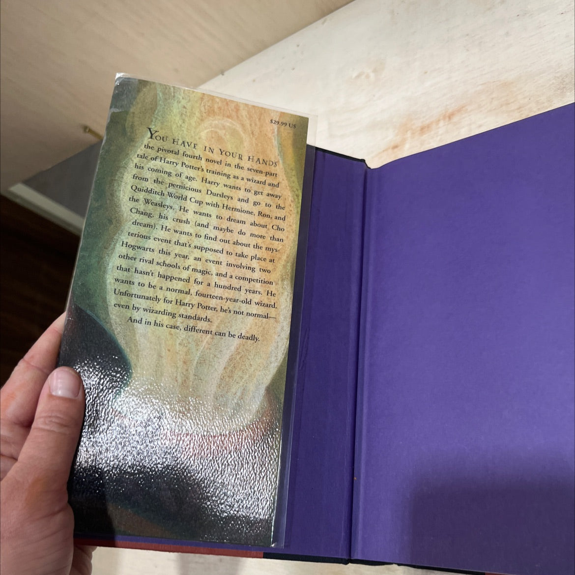harry potter and the goblet of fire book, by j. k. rowling, 2000 Hardcover