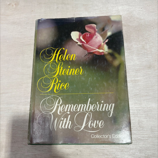 remembering with love book, by helen steiner rice, 1985 Hardcover