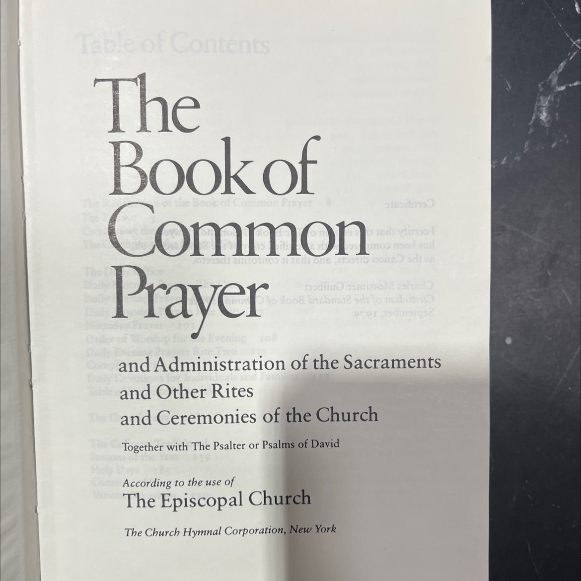 the book of common prayer book, by unknown, 1979 Hardcover