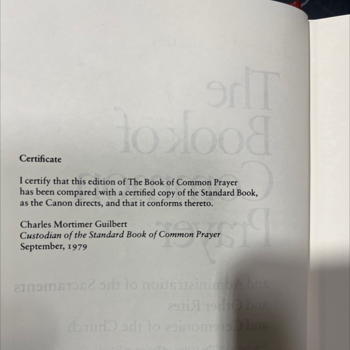 the book of common prayer book, by unknown, 1979 Hardcover