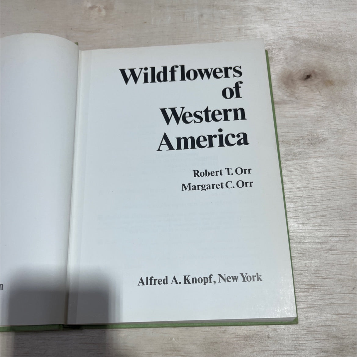 wildflowers of western america book, by robert t. orr, margaret c. orr, 1974 Hardcover